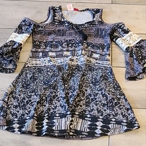 💘 First kiss Cold Shoulder Lace Sleeve Dress ☀️🌷 💧 💕 🍂 🍎🍋🎀🦄🪻🐠🦉🍓🐧